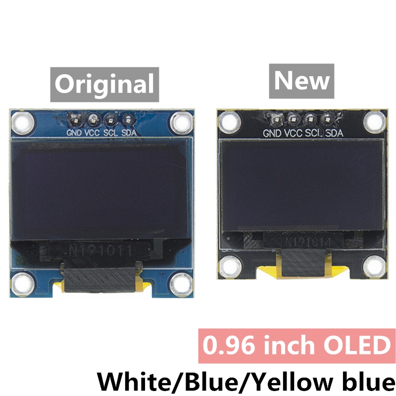 Lcd 1602 - 0.96 polegada iic serial 4pin branco/azul/amarelo