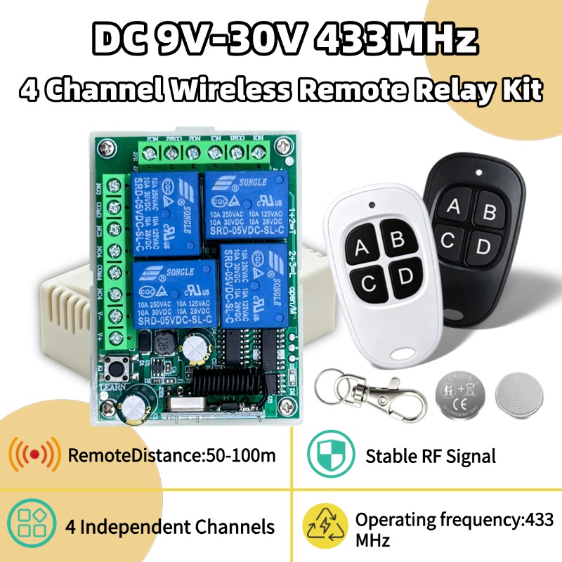 Ir Remote Module - Controle Remoto Sem Fio Universal 433MHz