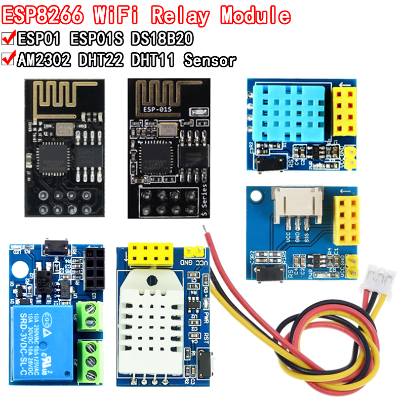 Módulo de Relé WiFi 5V, DS18B2 - Dht11 avaliação e preço