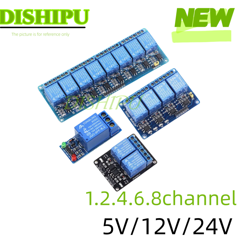 Dc 5v 12v 24v 1 2 4 6 8 canais - Relay Module 4 Channel avaliação e preço